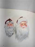 2- Large Santa Ornaments