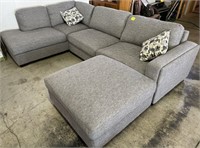 like new 3pc fabric sectional