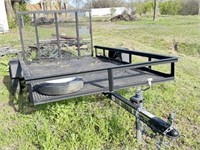 Carry-On Trailer 5' x 8' w/ramp, spare tire, nice