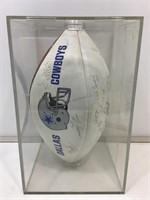 Dallas cowboys autographed football