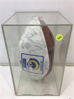 Los Angeles rams autographed football