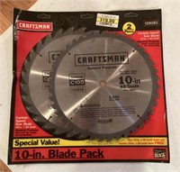 NEW Craftsman 10" saw blades