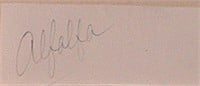 Alfalfa "Our Gang" signature slip