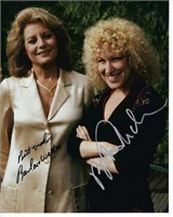 Barbara Walters and Bette Midler signed photo