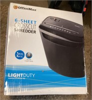 Office Max light duty paper shredder