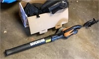 WORX battery powered blower plus attachments