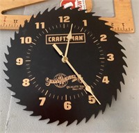 Craftsman saw blade wall clock