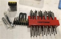 Collection of drill bits and impact bits