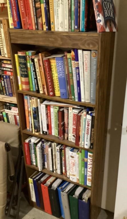5’ bookshelf plus books