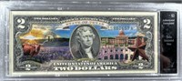 $2 Colorized Texas state hood note