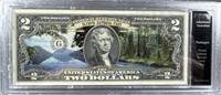 $2 Colorized Washington Olympic national Park and