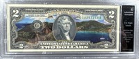 $2 Colorized US Virgin Islands salt River Bay