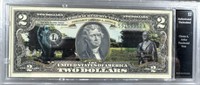 $2 Colorized Chester A. Arthur presidential note