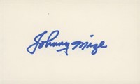 Johnny Mize original signature