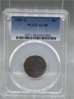 1931-S PCGS AU58 Buffalo Nickel