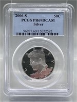 2006-S PCGS PR69 DCAM Kennedy Silver Half Dollar