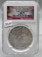 2014-S NGC MS70 Silver Eagle