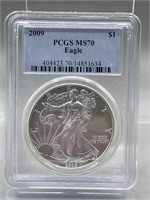 2009 PCGS MS70 Silver Eagle