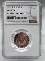 1999 NGC PF69 Ultra Cameo Georgia Silver Quarter