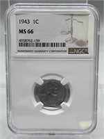 1943 NGC MS66 Steel Penny