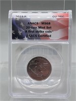 2019-P ANACS MS68 War In the Pacific Quarter