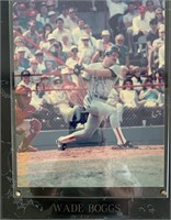Wade Boggs signed photo