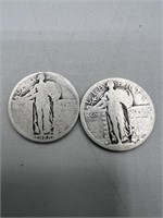 1926 and No Date Standing Liberty Quarters
