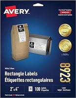 Avery 2" x 4" Shipping Labels with TrueBlock Tec