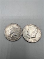 1965, 1967 Kennedy 40% Silver Half Dollars
