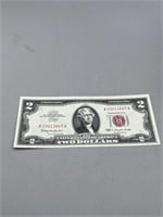 1963 $2 Red Seal Crisp UNC Note
