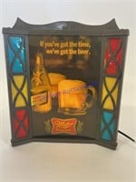 Vintage Light Up Miller High Life Beer Sign