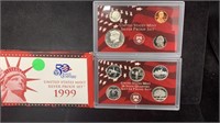 KEY: 1999-S Red Box Silver Proof Set, First Year