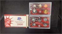 2000-S Red Box Silver Proof Set, First Year