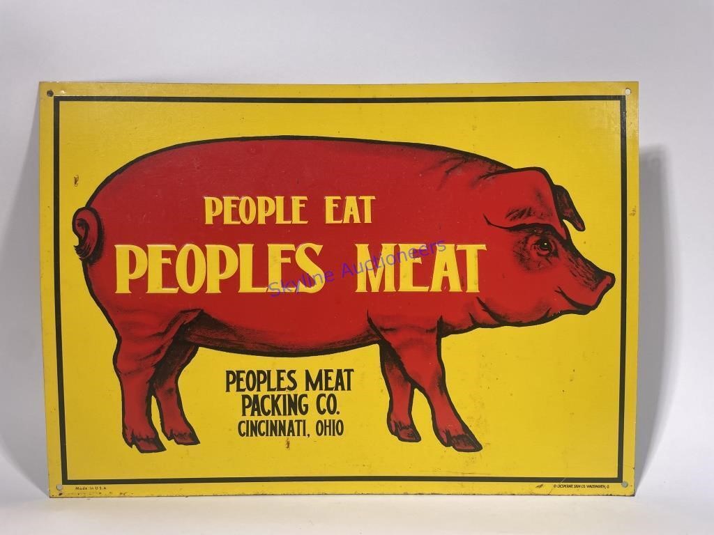 People Eat People’s Meat Metal Sign