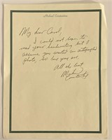Michael Constantine signed letter