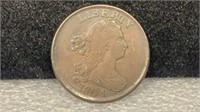 1804 Draped Bust Half Cent, Plain 4, Stemless