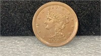 1855 Liberty Head Half Cent better grade