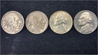 Buffalo & Jefferson Nickels: 1913 Type 1/ 1935