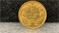 GOLD: 1874 Type 3 $1 Gold Coin