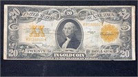 Currency: 1922 $20 Gold Certificate Note