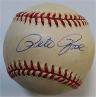Pete Rose Signed ONLB with James Spence COA