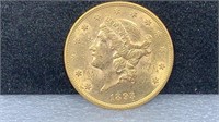 GOLD: 1893-S $20 Liberty Gold Coin