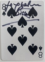 Jacqueline Bisset signed playing card