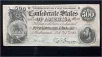 Currency: 1864 $500 Confederate States of