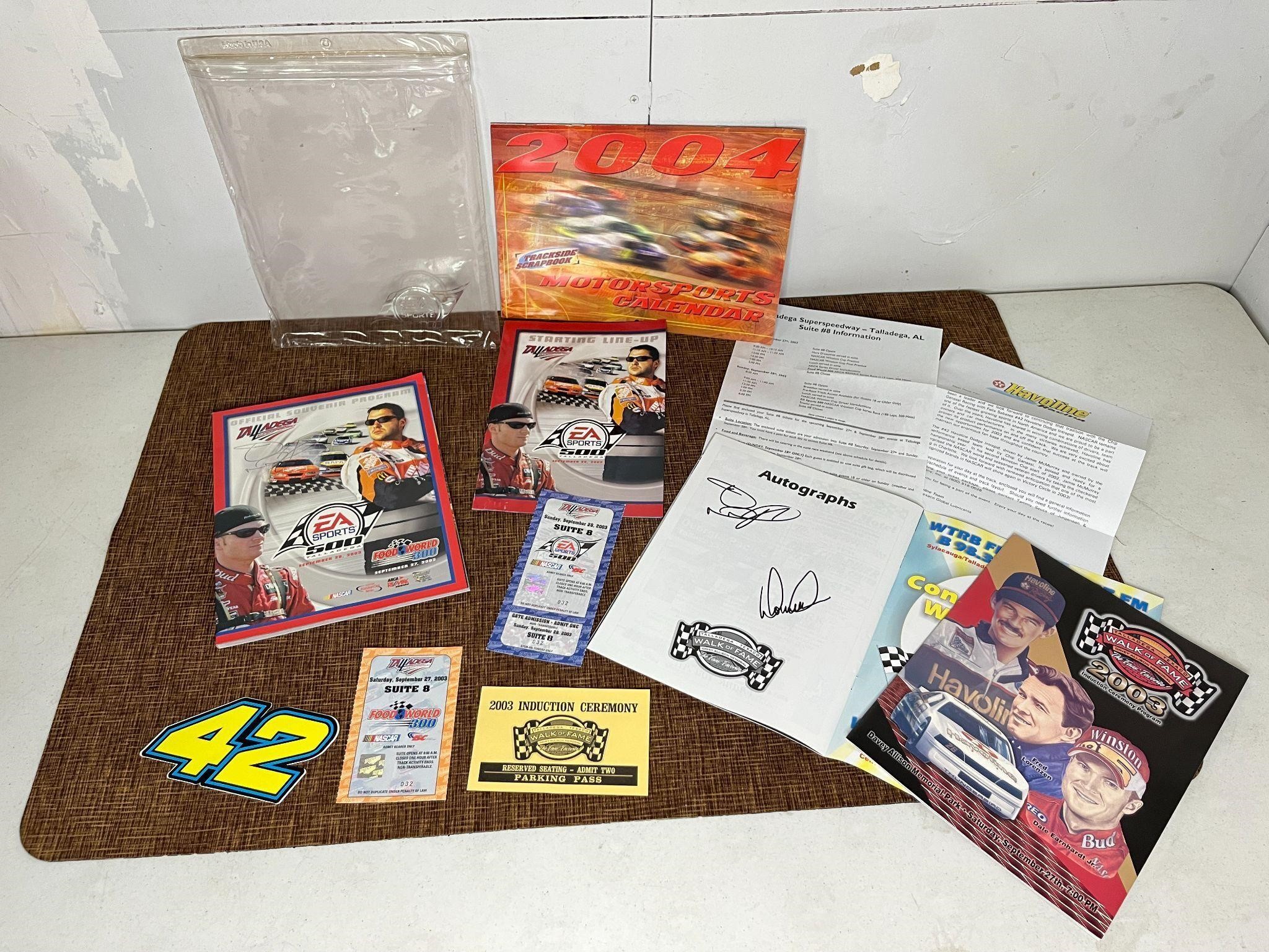 NASCAR Collector's Memorabilia Autographs