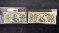 1863 25 & 50 Cent Fractional Currency Notes