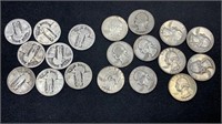 (19) Silver Quarters: (11) Washington & (8)
