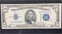 Currency: 1934A $5 UNC Silver Certificate Note