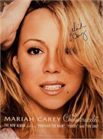 Mariah Carey signed "Charmbracelet" album poster