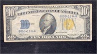 Currency: 1934A $10 North African Yellow Seal